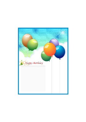 카드|생일 축하 카드(풍선 그림) 카드|생일 축하 카드(풍선 그림)